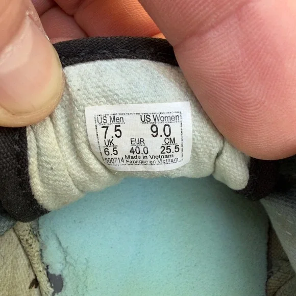 Vans Old Skool Camo Green Suede Low Top Sneakers Mens 7.5 Women 9 500714 - Picture 6 of 6